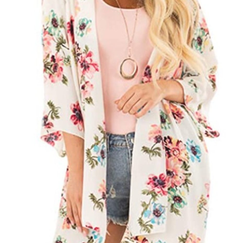 Floral suit cover up
